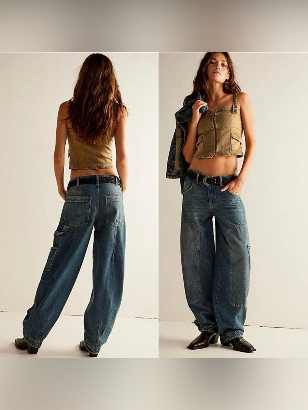 Free People We The Free Loren High Rise Carpenter Barrel Jean